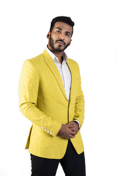 Lime Yellow Blazer TheStylease